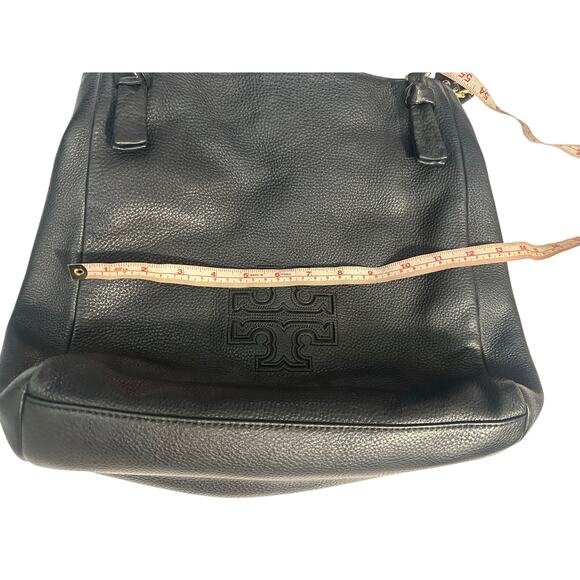 Tory Burch Black Leather Harper Tote - Picture 9 of 10